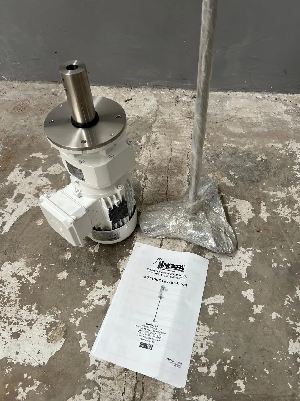AGITADOR TIPO HELICE TRIPALA INOXPA NBI 0,55 kW 194 rpm - 2